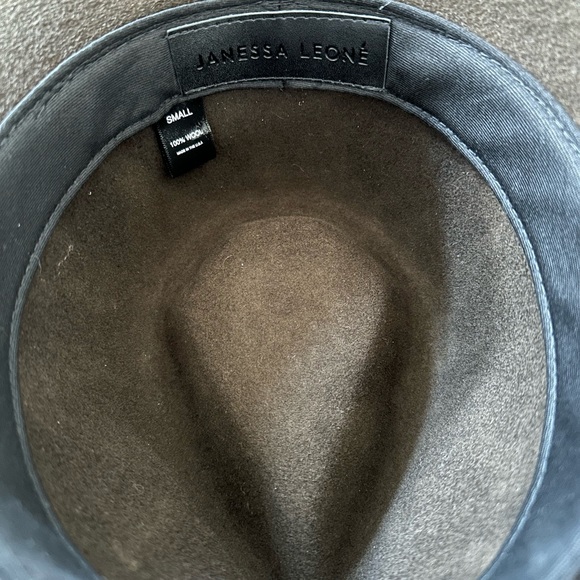 Janessa Leone Auggie Dark Olive Felt Hat - Picture 4 of 7